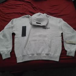 Essentials Light Oatmeal hoodie Size M