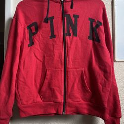 Victoria’s Secret PINK brand zip up Hoodie Used 