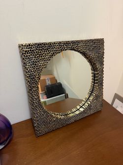 Uttermost Beehive Accent Wall Mirror, Gold Framed, Wall Mounted, 18in