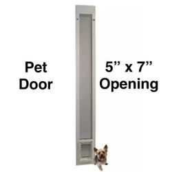 New Other Ideal Pet 5”x7” Small White Pet Door Insert for 77.6”-80.4” Tall Door