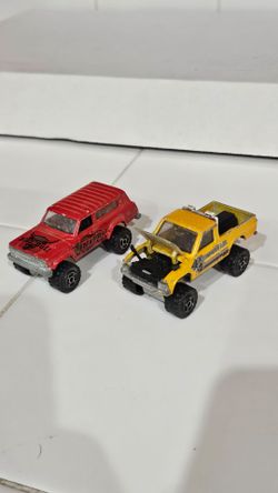 Vintage 1980s Majorette Diecast Truck Lot - Made in France - All Intact