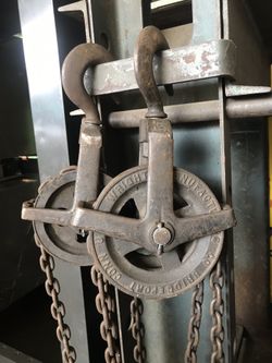 Hoist 1/2 ton Garage engine heavy duty block & tackle