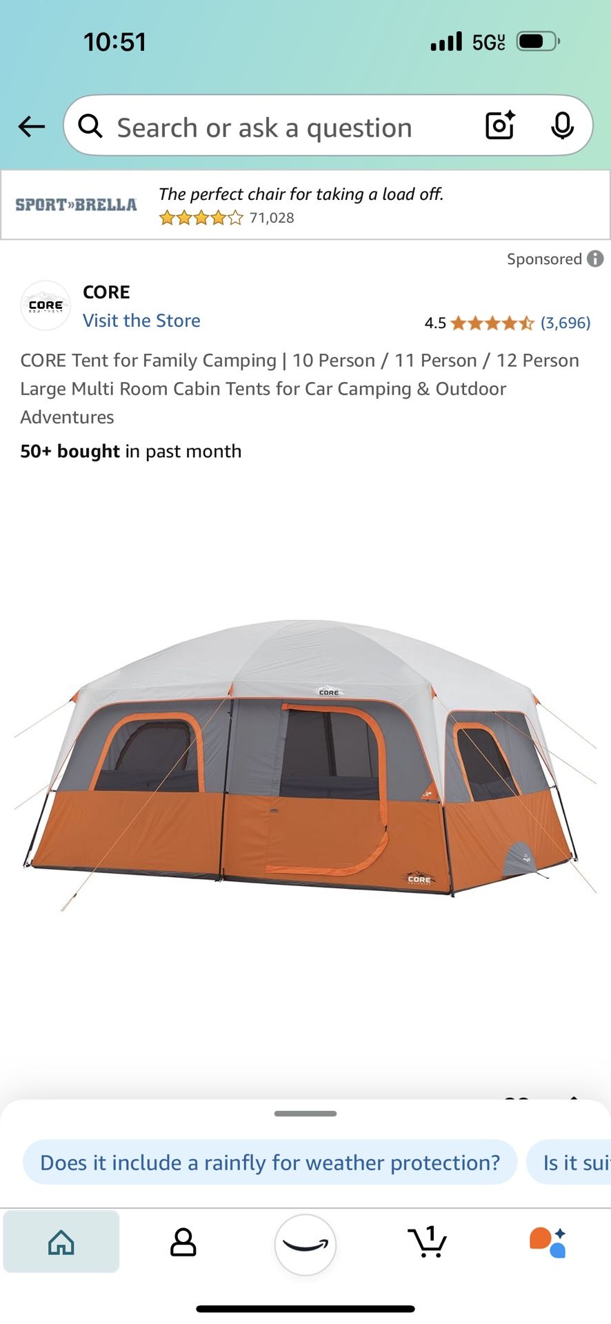 10 Person pop Tent