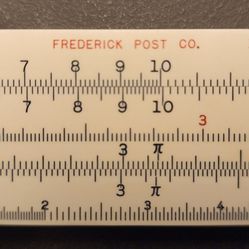 Vintage Frederick Post Co. 1447 Slide Rule, manufactured by Hemmi in Japan 1970