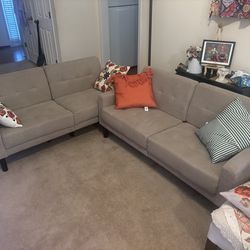 Modular “love seat” couches