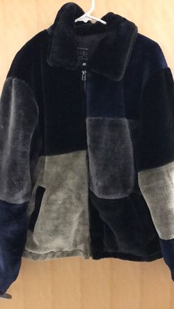 Faux fur men's jacket