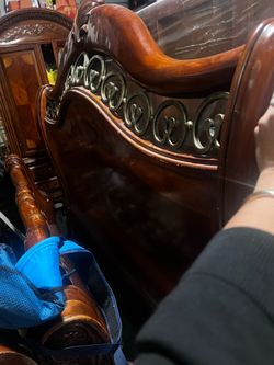 King size solid wood
