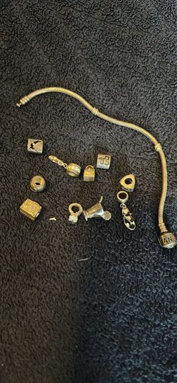 Pandora charms and bracelet