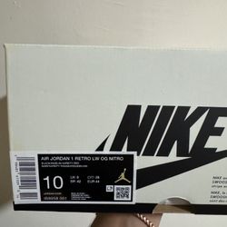 Air Jordan 1 Low Nigel Sylvester Better With Time Size 10