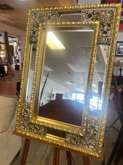 French Mirror, Louis XIV Style/ gold mirror/mirror