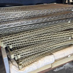 Commercial wire shelves