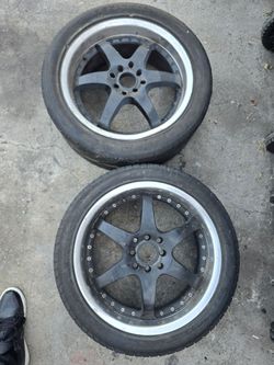 17 tenzo mean 6 black 4 lug  pair