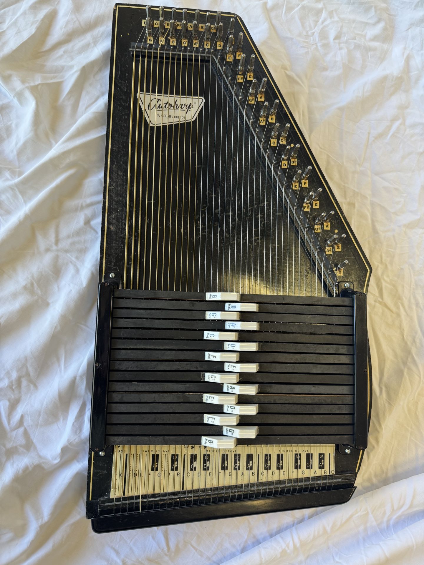 Autoharp By Oscar Schmidt - New Strings