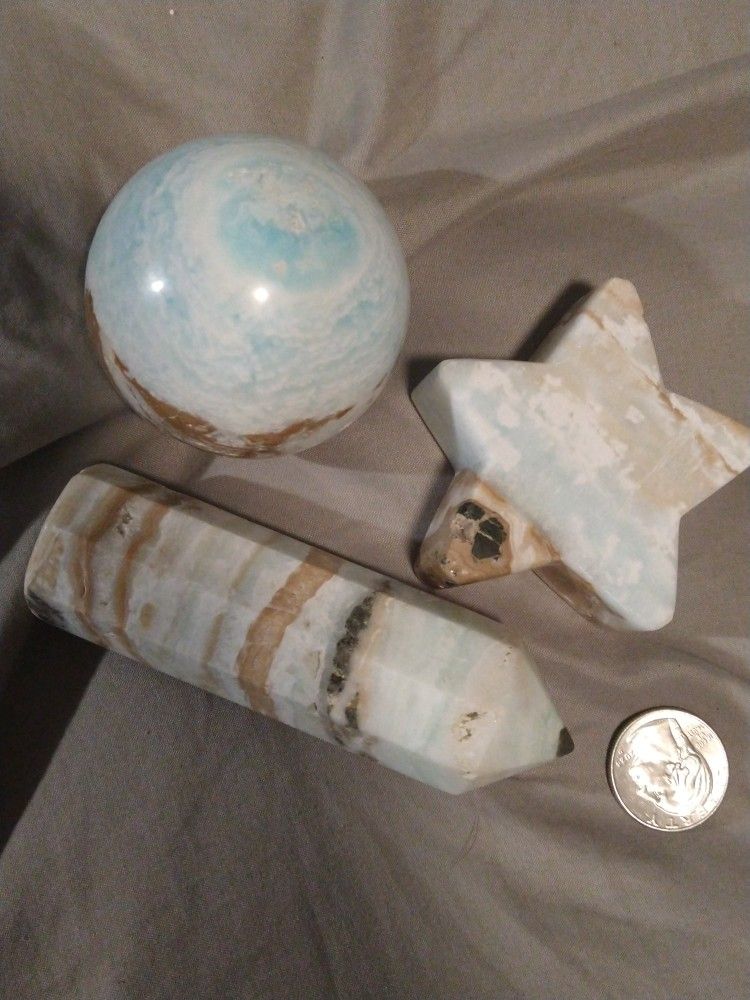 Caribbean Calcite Sculpture Bulk lot