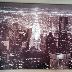 Large Canvas Wall Decor Of New York Skyline 