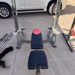 Weight Plates 440 LBS - Flip Up Bench, Small Squat Rack Etc.