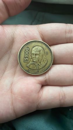 1000 Pesos JUANA DE ASBAJE MEXICAN COIN
