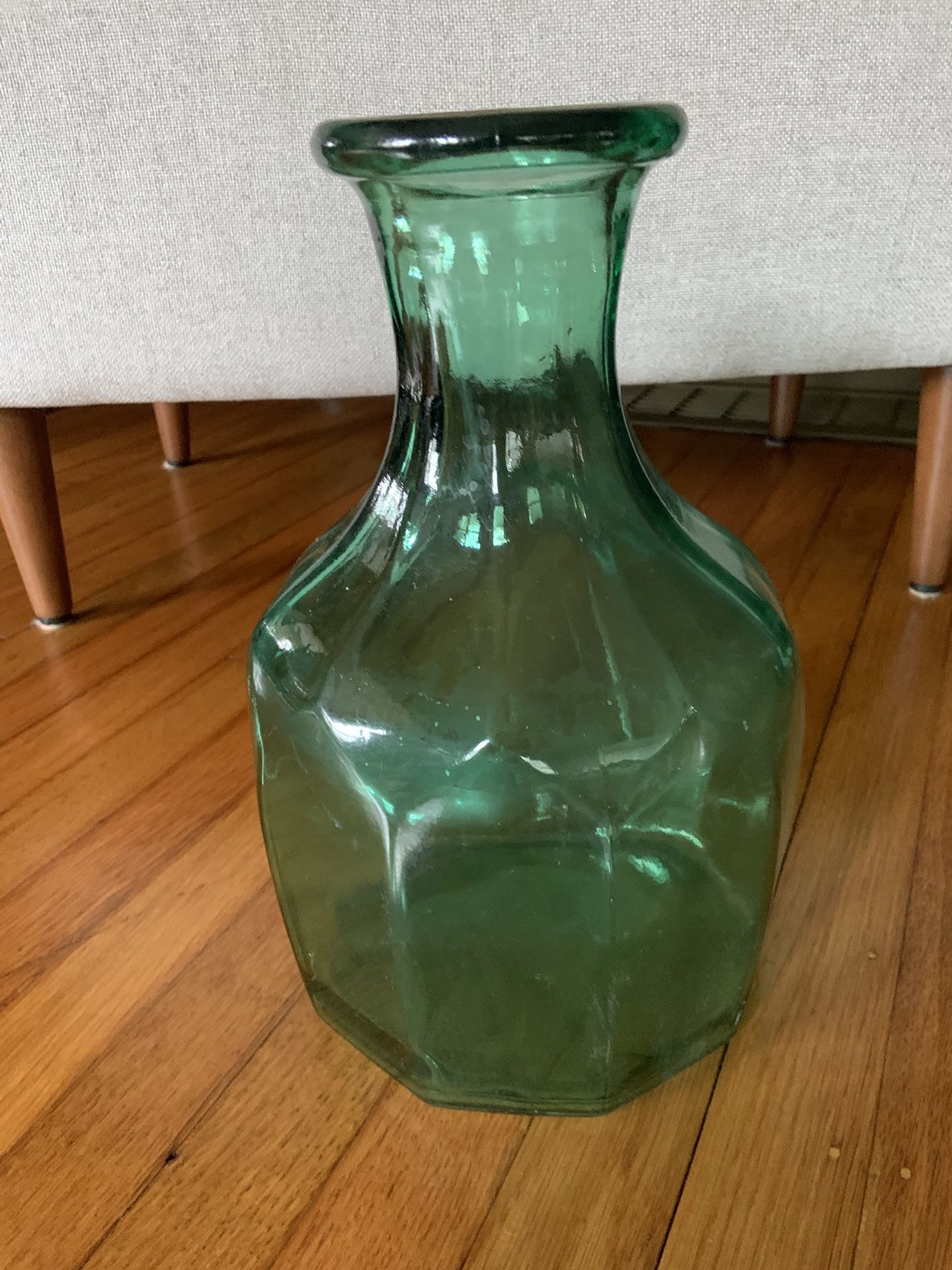 Large Vidrios San Miguel Spain 100% Recycled Glass Hand Made Vase Angular