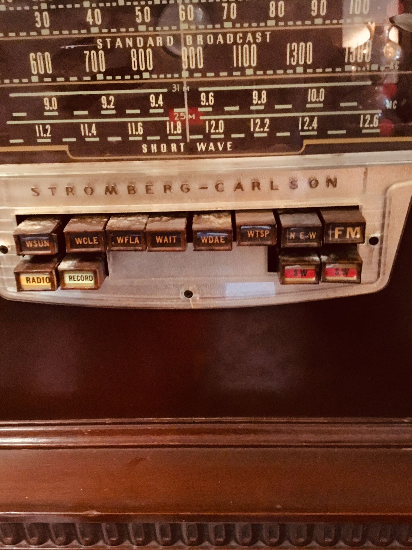 Vintage 1950’s Stromberg Carlson Console Radio/Collaro Turntable Record ...