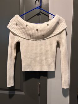 Girls ribbed knit sweater