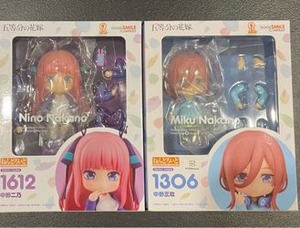Good Smile Nendoroid Nino & Miku Nakano Figures Quintessential Quintuplets Nendoroids Bundle