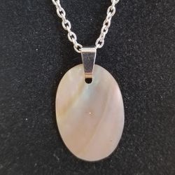 Pendant Sterling Silver Chain With Disc