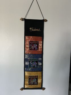Thai Sequined Elephant Letter Holder/ Banner - Mixed Colours
