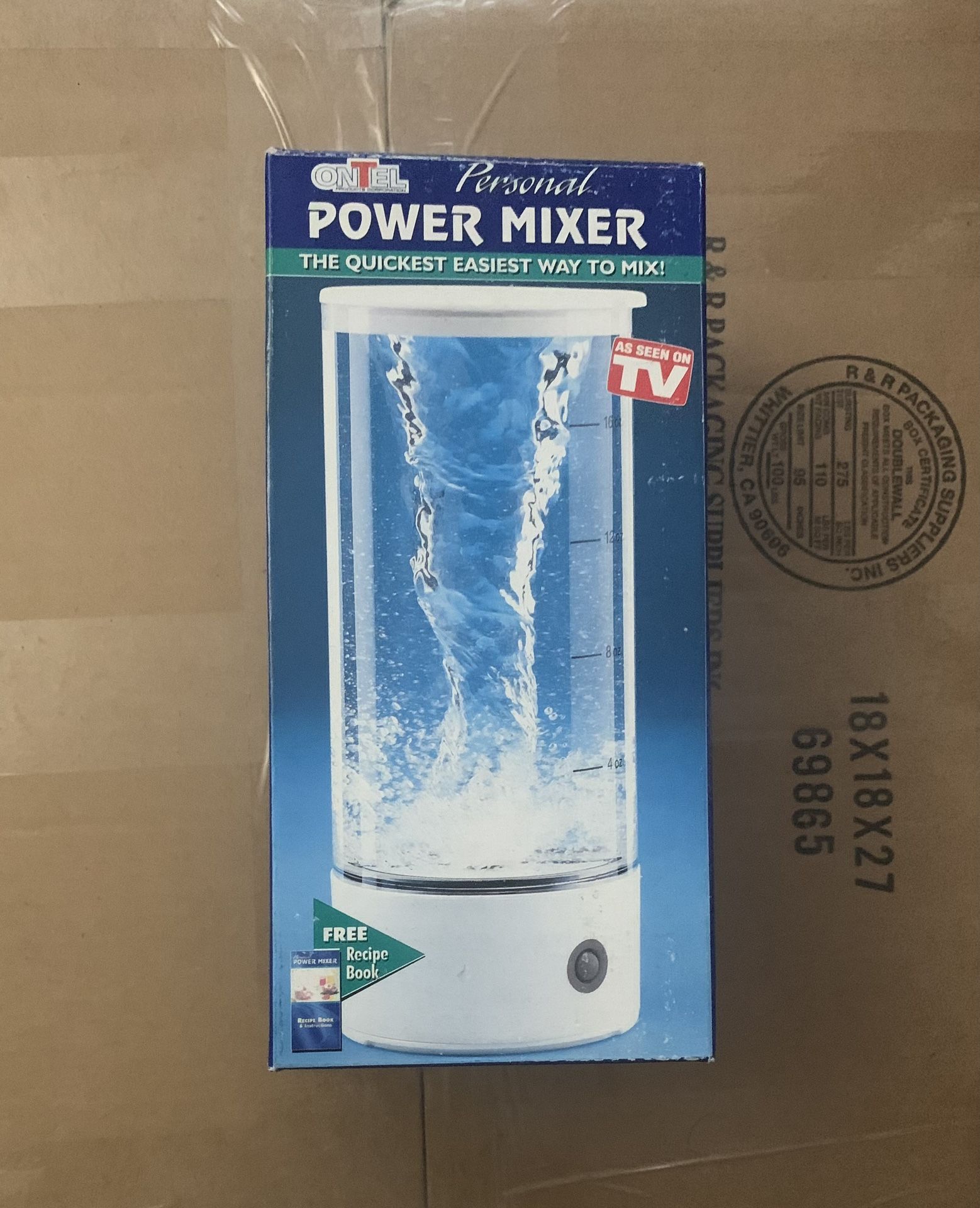 *NEW*PERSONAL POWER MIXER ONTEL AS SEEN ON TV W/Recipe Book!