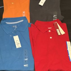4 Polo Shirts Various Brands Size Large 