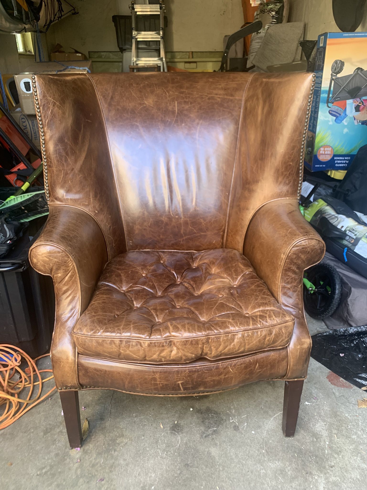 Restoration Hardware Leather Chair