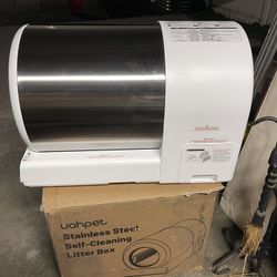 Stainless Steel Self-Cleaning Cat Litter Box