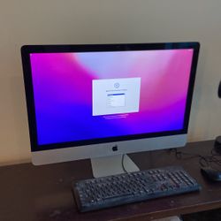 27 inch iMac desktop 