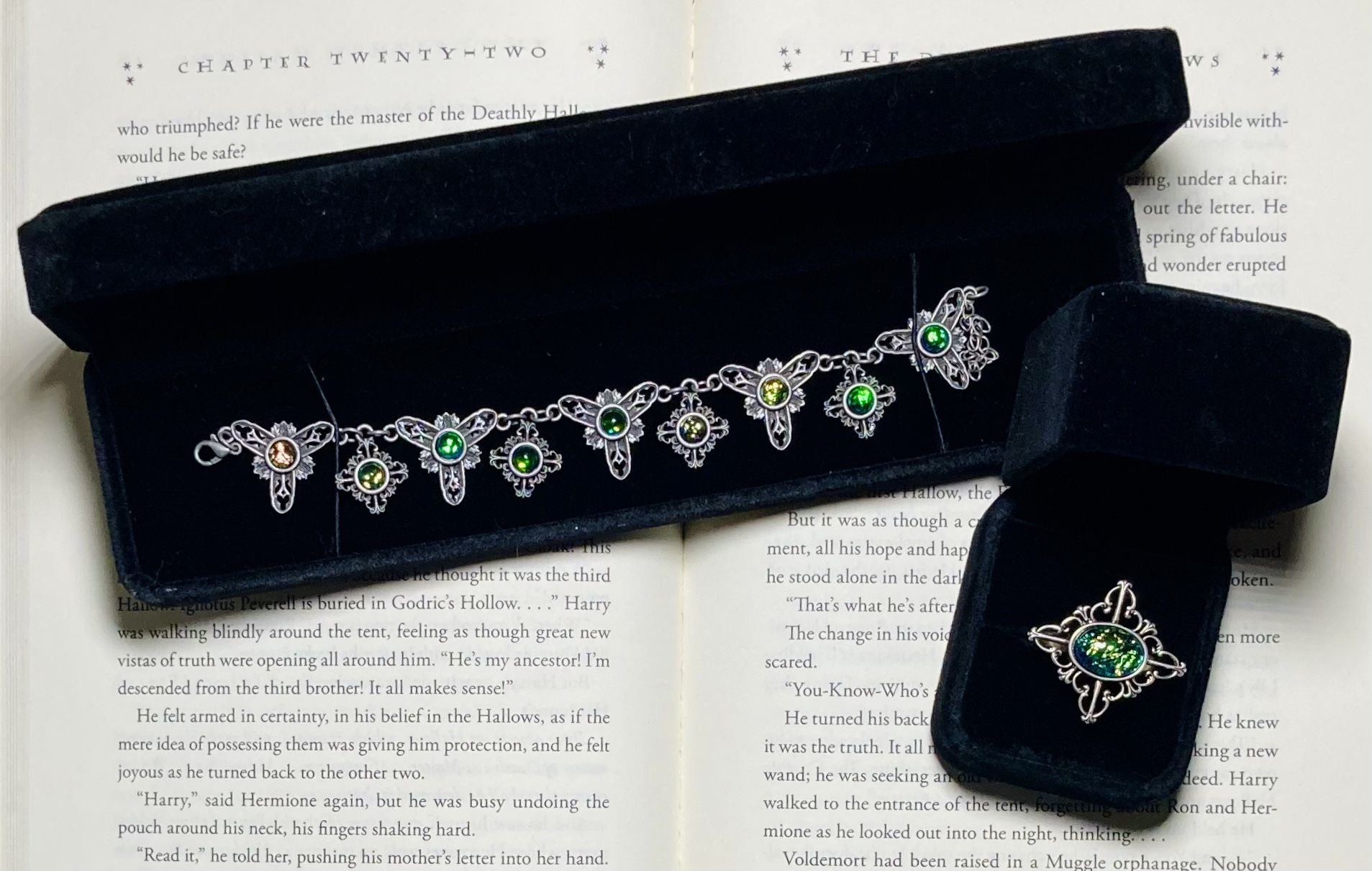 Wizarding Trunk Forbidden/Cursed Ring & Bracelet Dark Magic Harry Potter Items