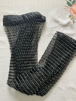 Black Rhinestone leggings