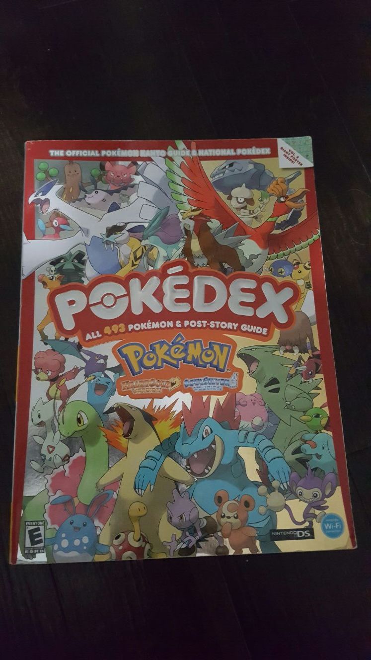 Pokemon, Other, Pokemon Pokedex Heartgold Soulsilver Guide Nintendo Ds  Game Guide Silver Gold