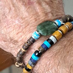  Beaded Bracelet With Natural Stone