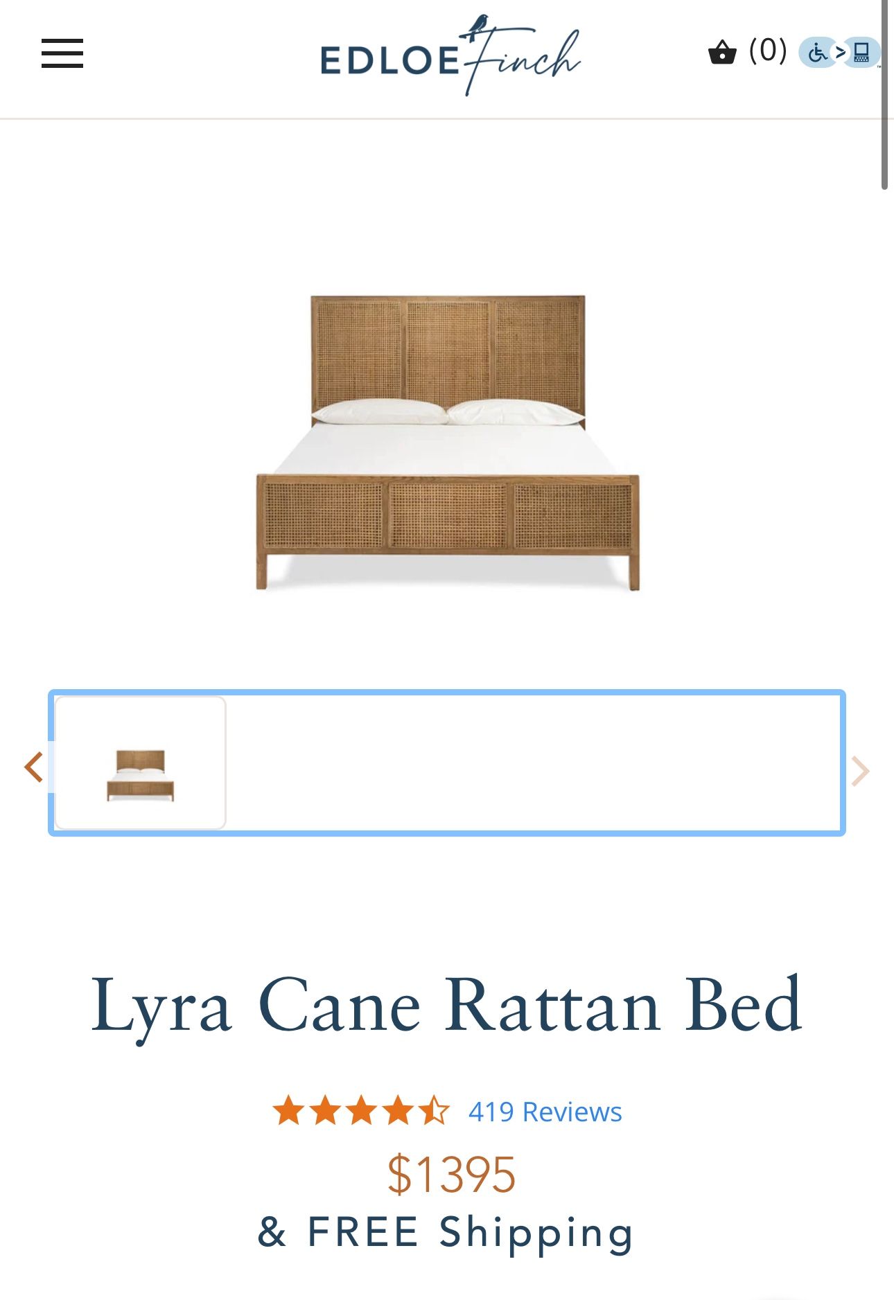 Edloe Finch Queen Bed and marching Nightstands
