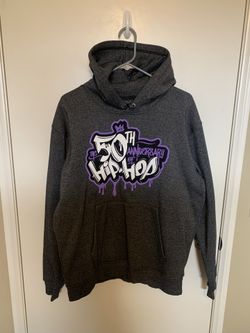 Hip Hop 50th Anniversary Men Gray Hoodie Large. Great Condition.
