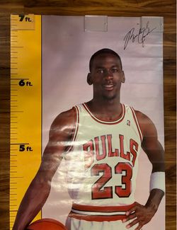 Michael Jordan 1987 vintage measure up poster