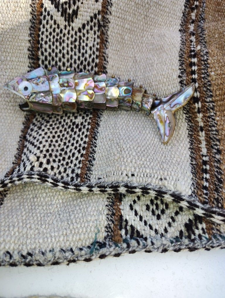 vintage abalone Mexican  Bottle opener