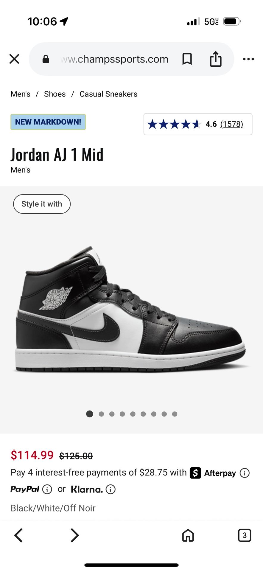 Air Jordan US 4.5Y