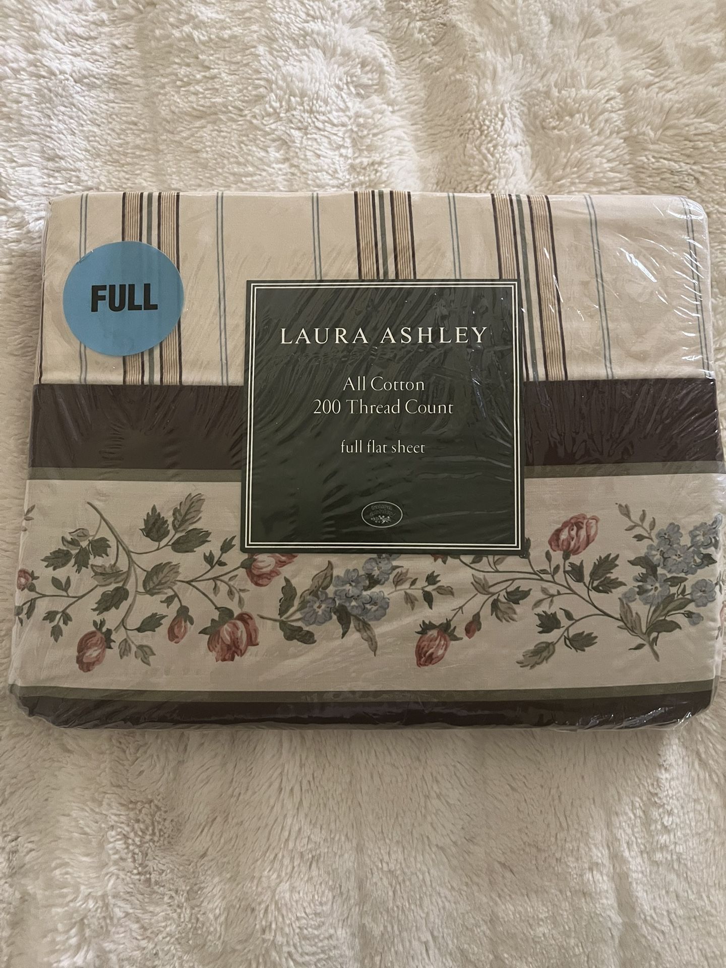 Full sheet Flat sheet set $10 Brand New Laura Ashley