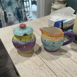 Certified international by Sue Zipkin sugar, and creamer set