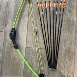 Bear Spark Youth Compound Bow And Arrows 