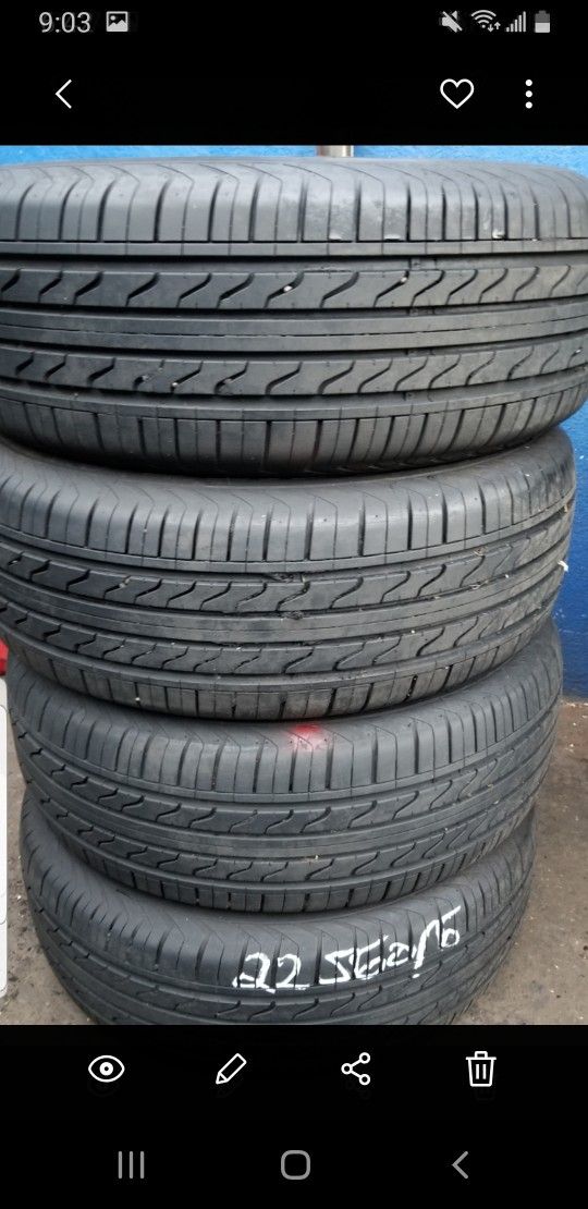 Verdo 4 Llantas usadas 225 60 16