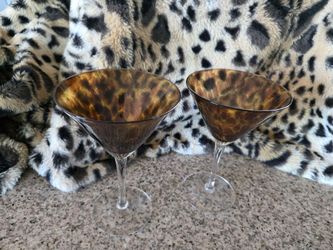 Tortoiseshell Glass Drinkware Set