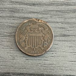 2 Cent Coin 1865
