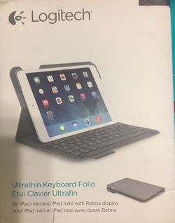 iPad mini Logitech ultra thin keyboard/cover Bluetooth