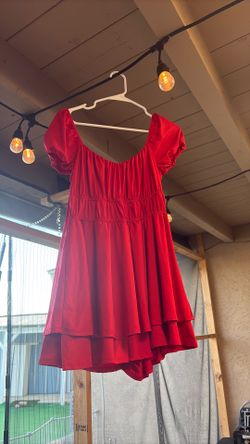 Women’s red dress, size medium