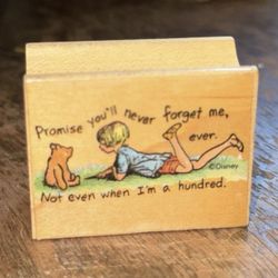 Disney Winnie the Pooh Wooden Rubber Stamp 728e
